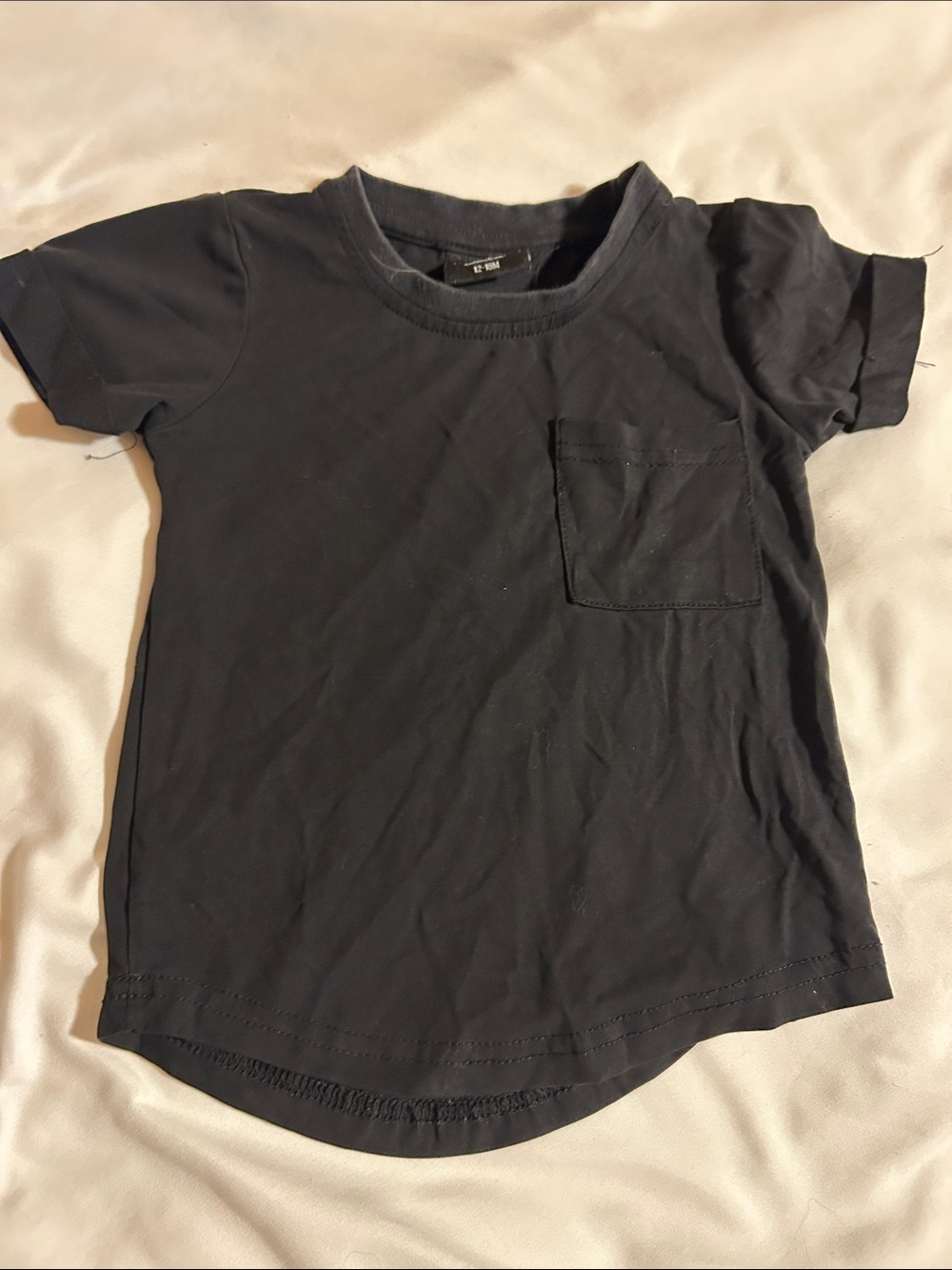 Little Bipsy Black Short Sleeve Pocket Tee for Kids
